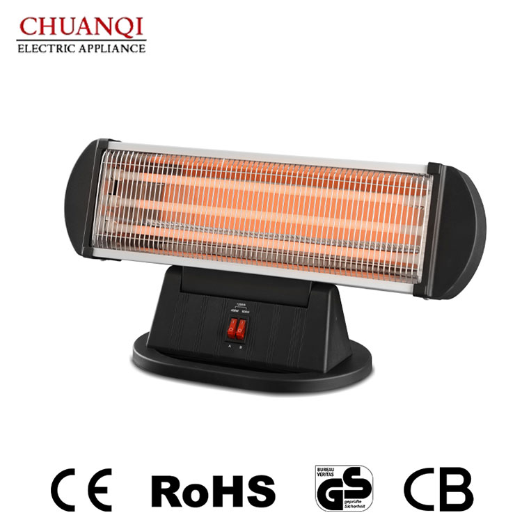 Novo modelo de aquecedor de quartzo de 3 tubos 1200W