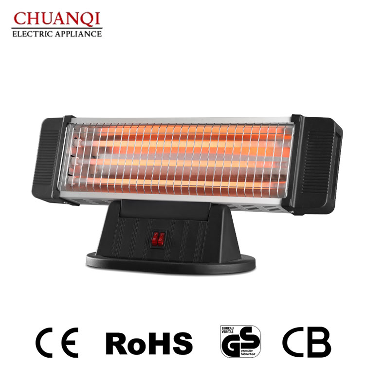 Aquecedor de quartzo de 3 tubos 1200W
