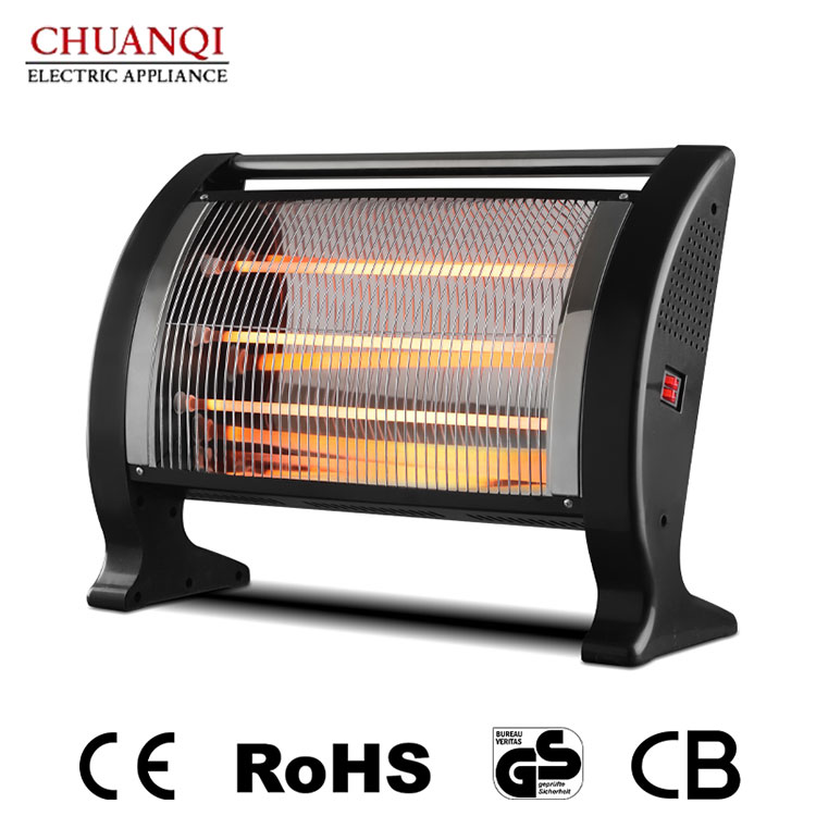 2000W 2 tubos grandes e 2100W 3 tubos pequenos aquecedor de quartzo com alça