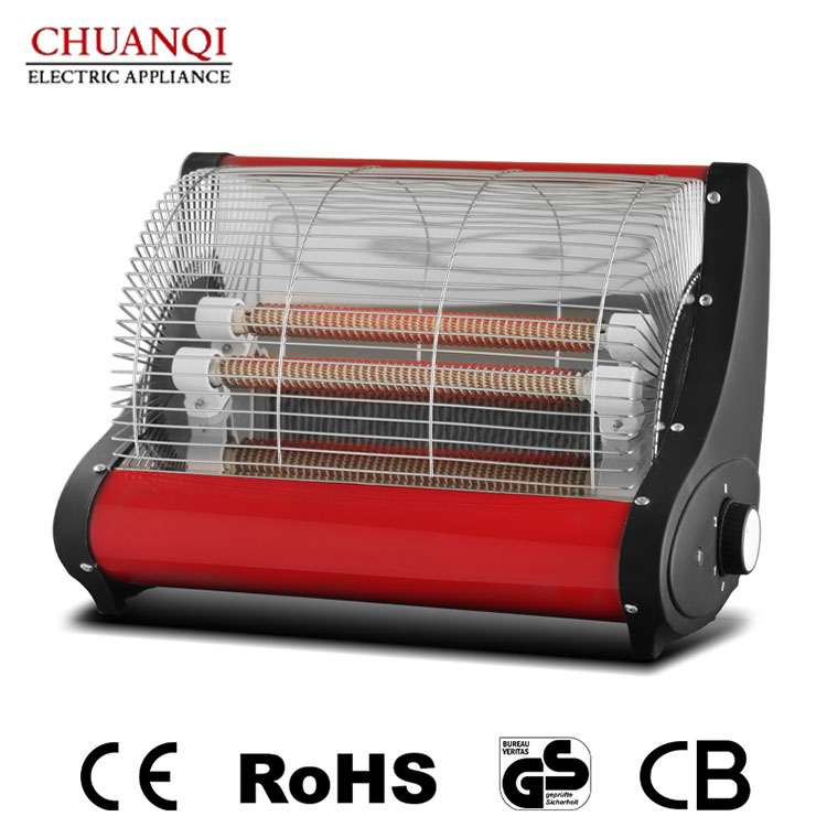 Aquecedor cerâmico de 2 tubos 2000W com reflexão de grande angular