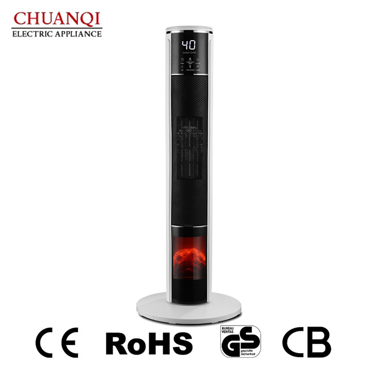 Aquecedor com ventilador de torre PTC de 2.000 W com controle remoto
