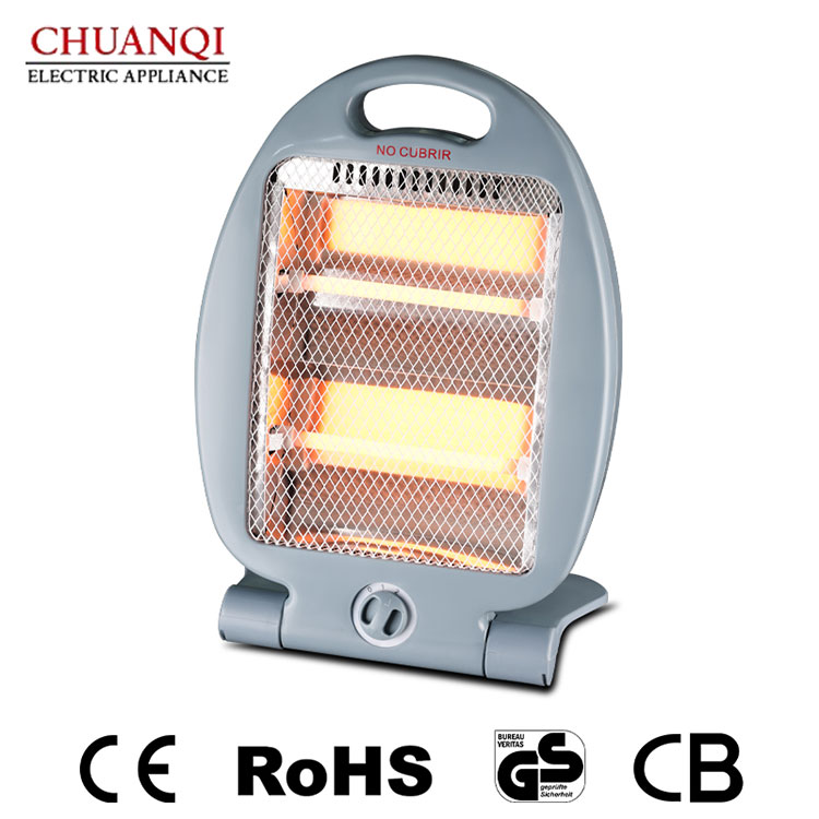 aquecedor de quartzo de 2 tubos 800W dois tamanhos com interruptor rotativo